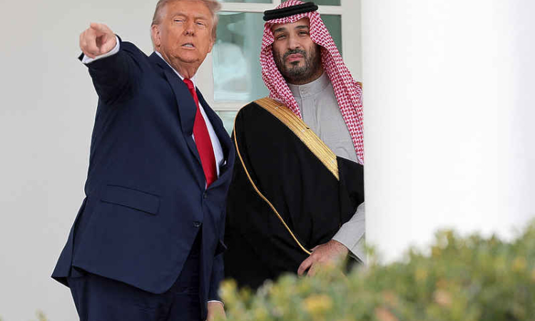 Trump says visiting Saudi crown prince knew nothing about Khashoggi killing